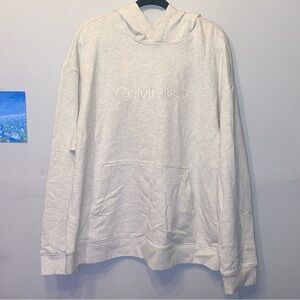 Calvin Klein Cozy Lounge Hoodie - Heather Grey - Mens Sz L